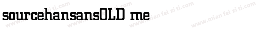 sourcehansansOLD medium字体转换